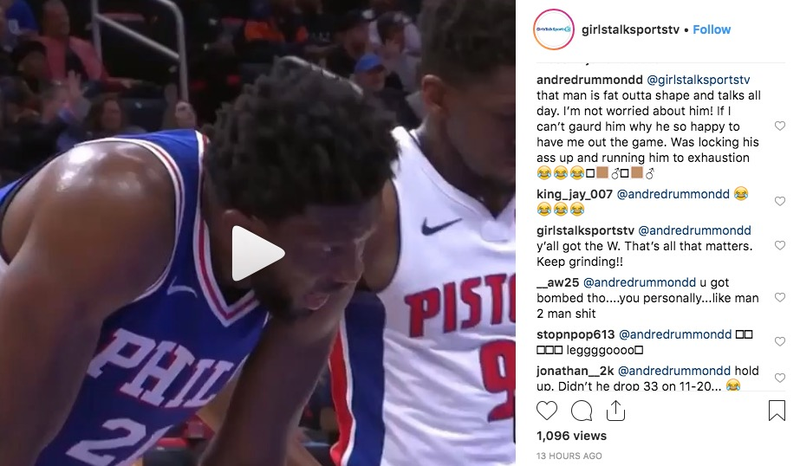 Illustration for article titled Joel Embiid And Andre Drummond Are Beefing, We Got Some Basketbeef Here